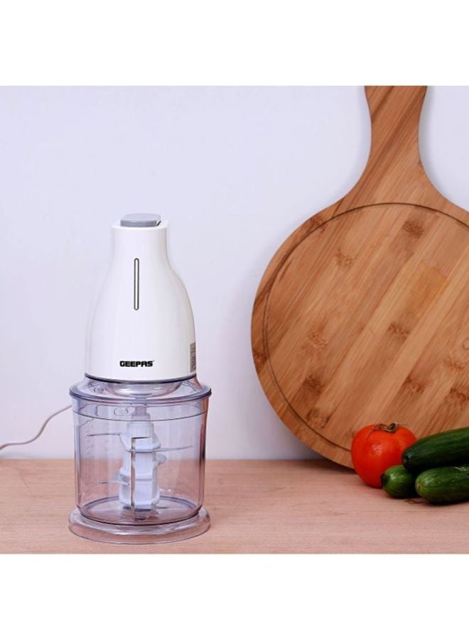 Renewed - Multi Chopper, 6 Pcs Stainless Steel Blades, Chopping Jar, Powerful , Fast & Efficient, 2 Speed With One Button, Easy To Clean| Perfect for Salads Salsa Pesto Curry Pastes & More 500 W GMC42016 White/Clear