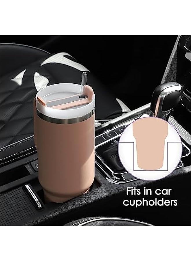 40oz Tumbler Stainless Steel Double Wall Vacuum Insulated Mug with Straw and Lid for Cold and Hot Beverages