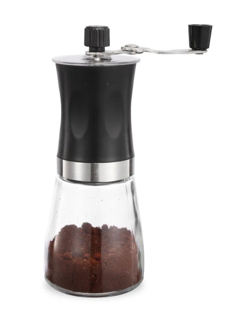 Portable Manual Coffee Grinder Adjustable Hand Crank Coffee Beans Grinding for Espresso, French Press, Drip Coffee Pour Over, Travel, Camping, Office & Home