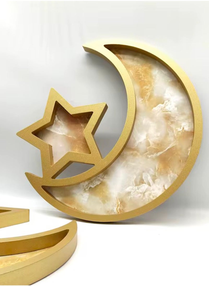 Golden Moon Plate For Ramadan
