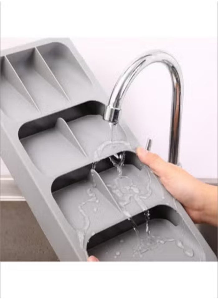 Retractable cutlery and chopsticks storage box kitchen drawer organizer cutlery divider storage rack storage rack