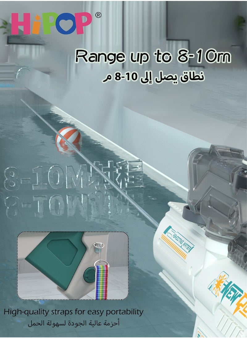 M416 Automatic/Manual Water Gun Toy,Water Blasters with Automatic Water Absorption Function,Can Add Extra Large Capacity Water Bottle,Children's Water Toy Gun