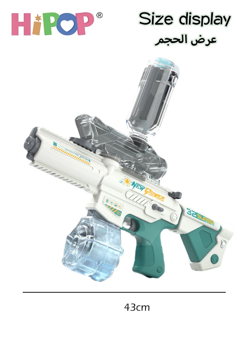 M416 Automatic/Manual Water Gun Toy,Water Blasters with Automatic Water Absorption Function,Can Add Extra Large Capacity Water Bottle,Children's Water Toy Gun