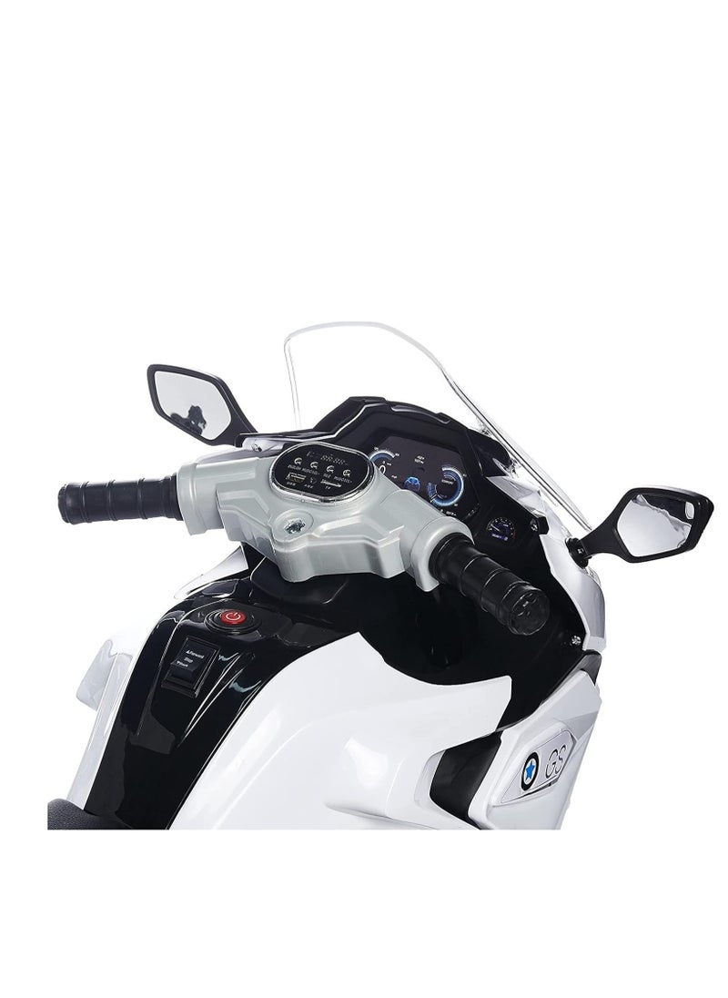 Kids Electric Motorcycle 1200GS Style Sports Motor Bike Ride On for Kids (White)