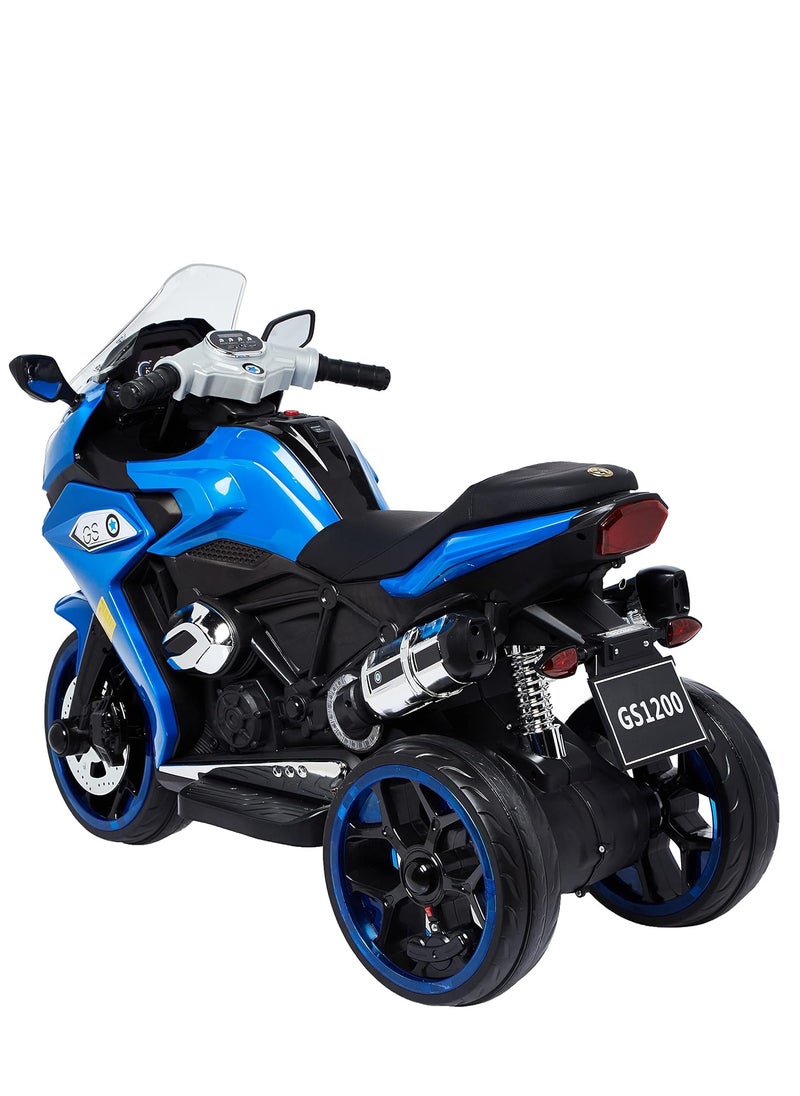 Kids Electric Motorcycle 1200GS Style Sports Motor Bike Ride On for Kids (Blue)