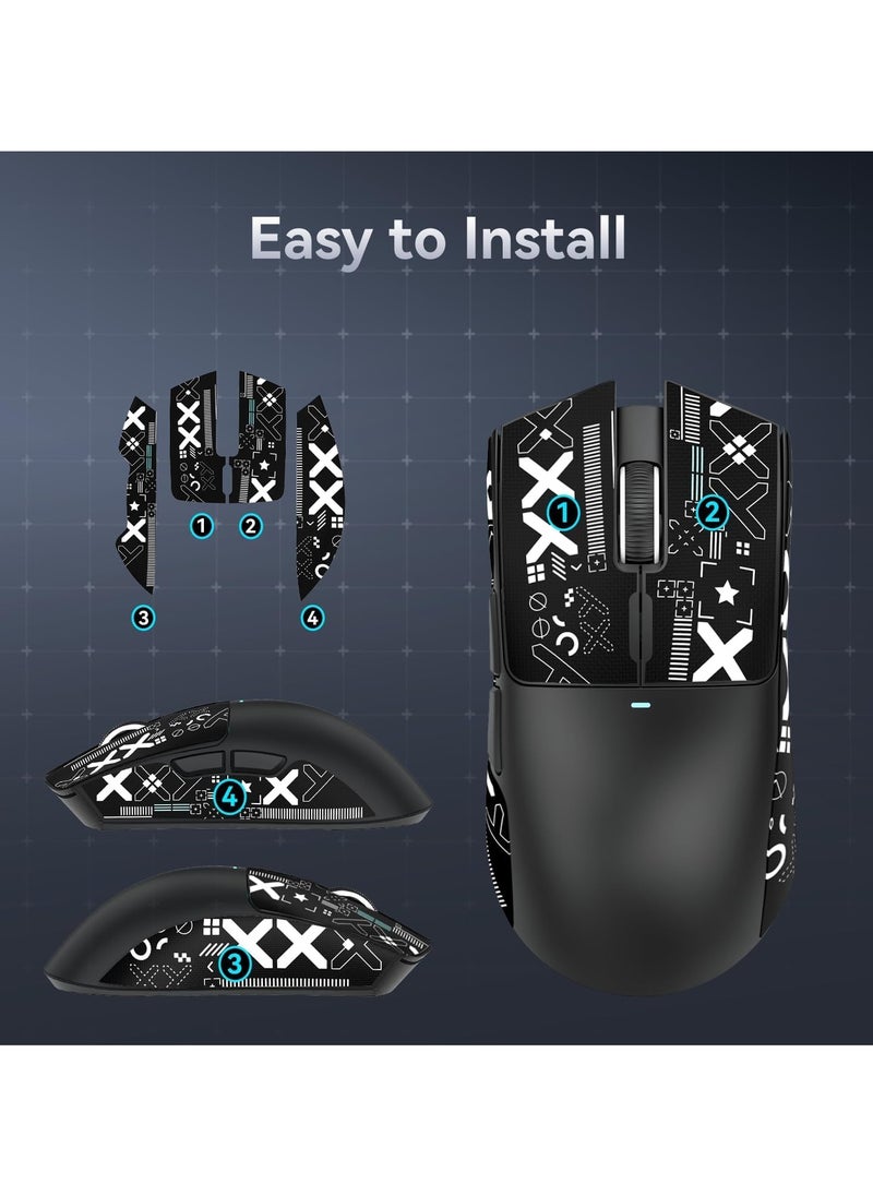 ATTACK SHARK X11 Tri-Mode Gaming Mouse - Wired, 2.4GHz Wireless, Bluetooth - 22000 DPI PixArt PAW3311 Sensor - RGB Backlight - Magnetic Charging Dock - Lightweight & Ergonomic Design - For PC, Laptop, Mac, Xbox, PS (Black)