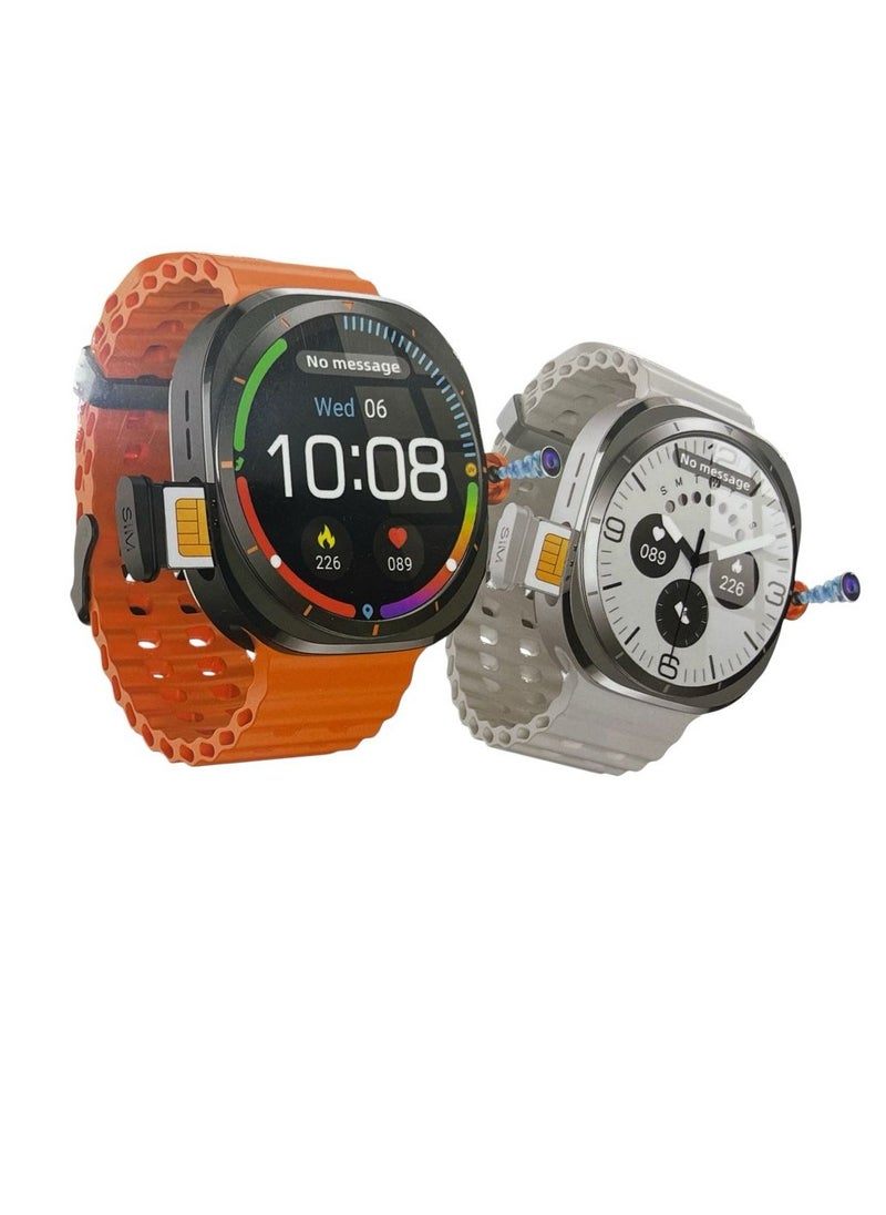SM403 4G Smartwatch 2.2 Inch HD Screen, SIM Card Slot, With Camera, For Ladies & Gents - WHITE