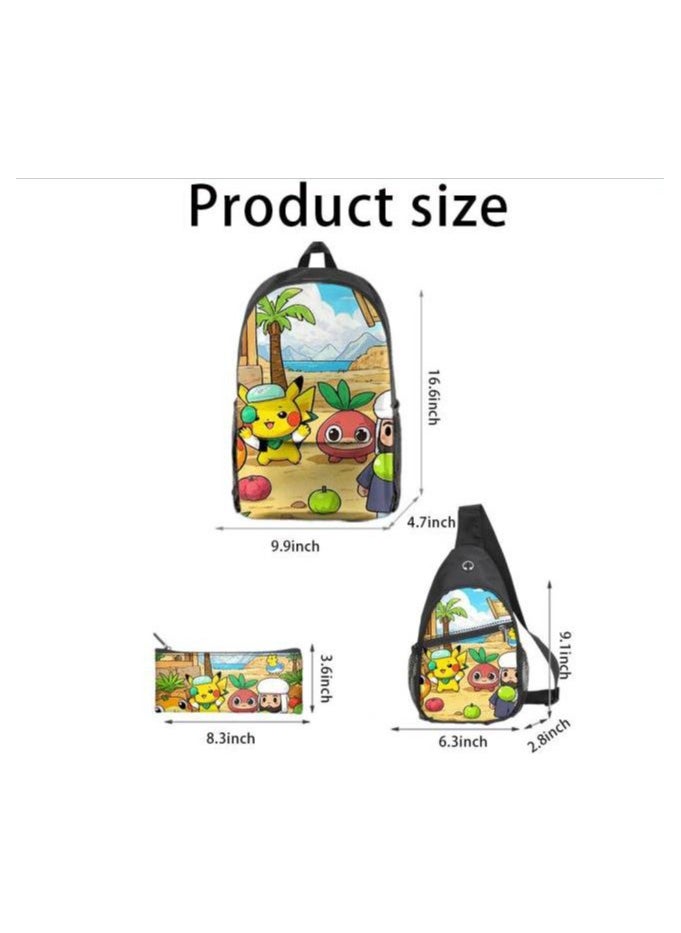 Universal cartoon new three-piece schoolbag - 1400