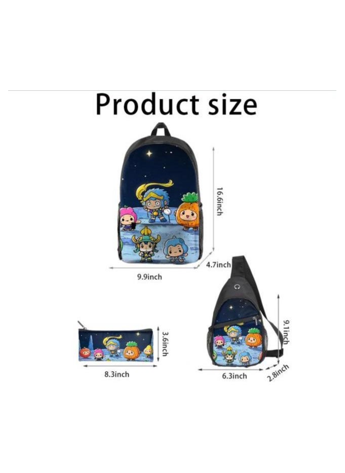Universal cartoon new three-piece schoolbag - 380