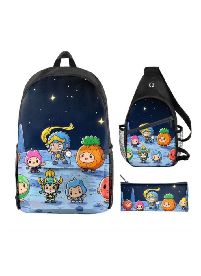 Universal cartoon new three-piece schoolbag - 380