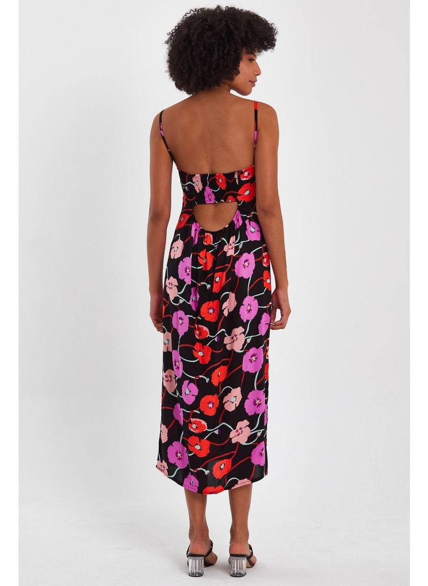 Alexandergardı Backless Dress with Low-cut Slit (B23-0084)