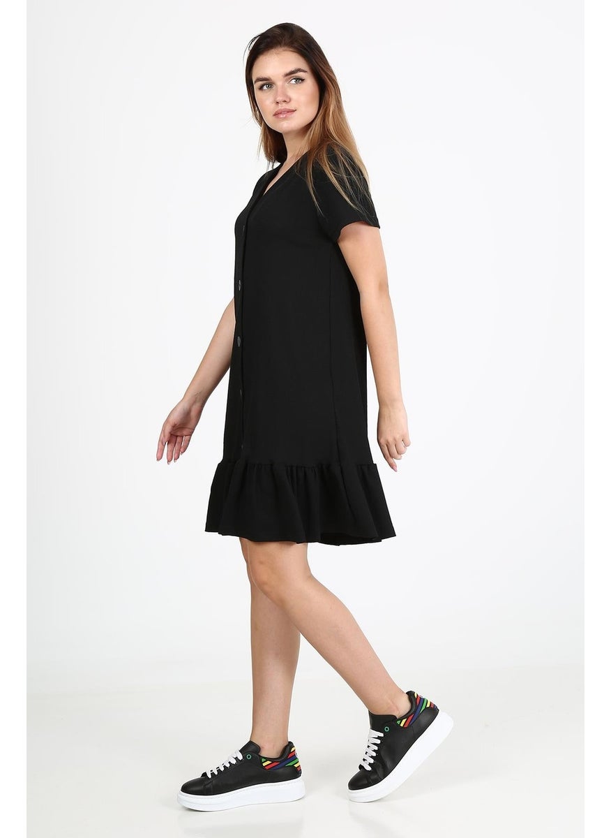 Button Front Dress (B21-44700)