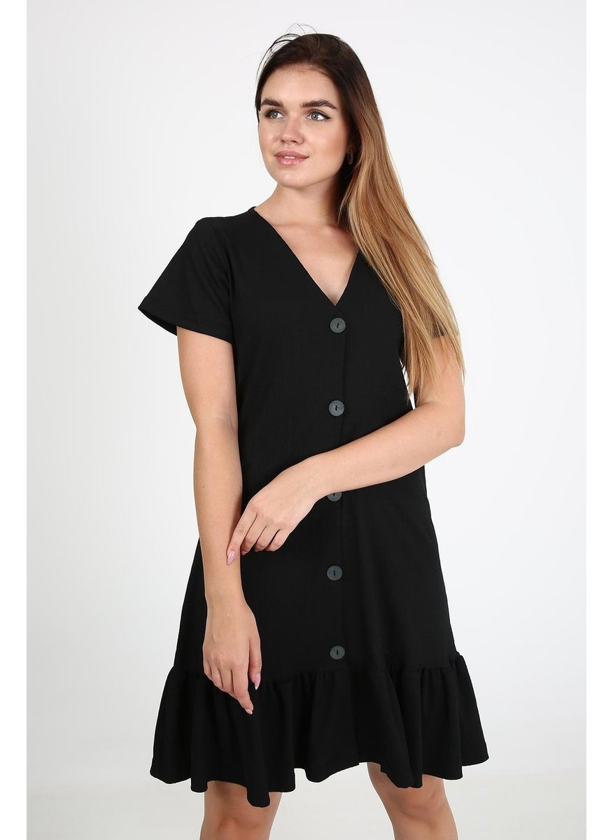 Button Front Dress (B21-44700)