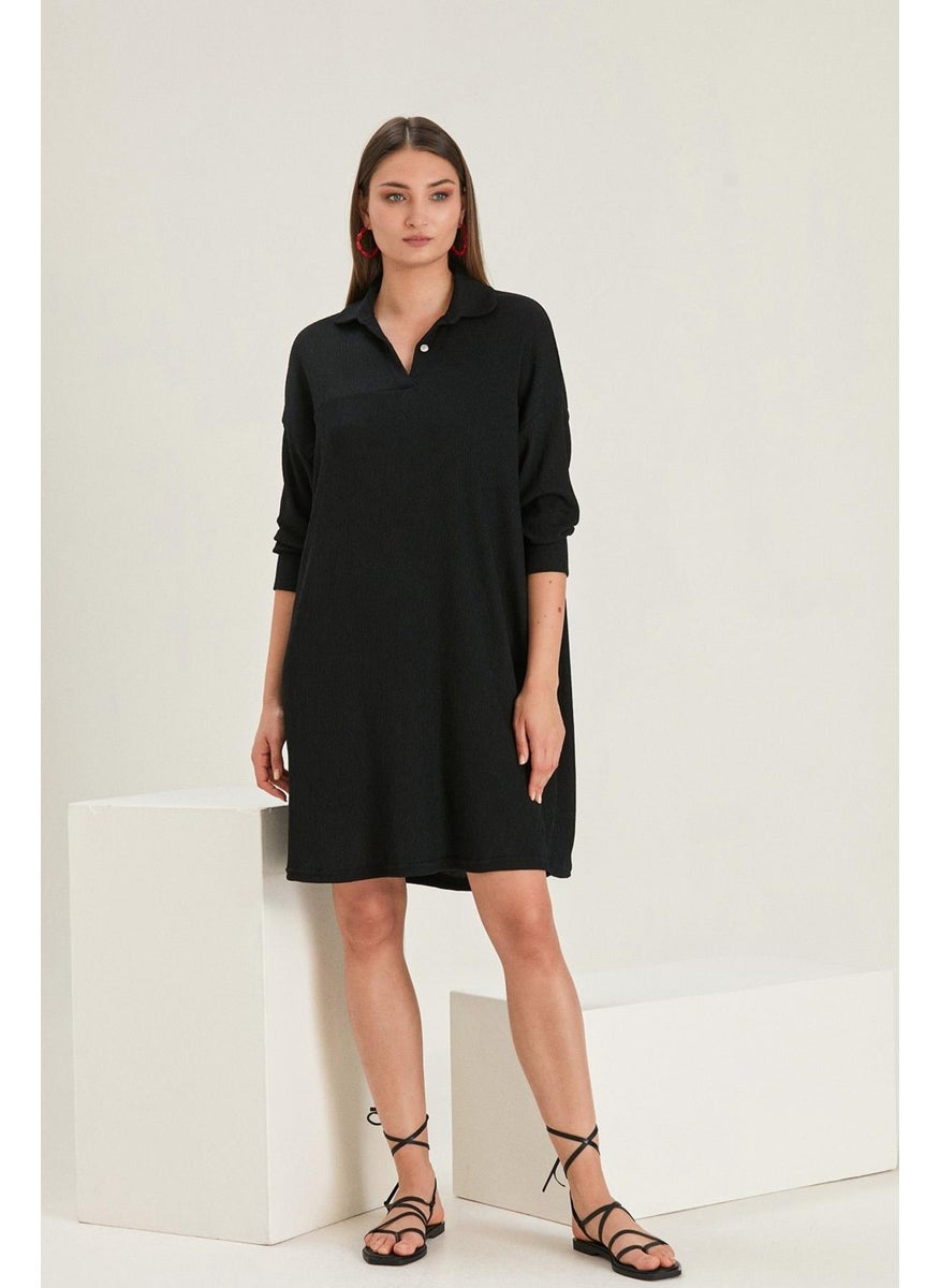 Button Detail Dress (B22-21900)