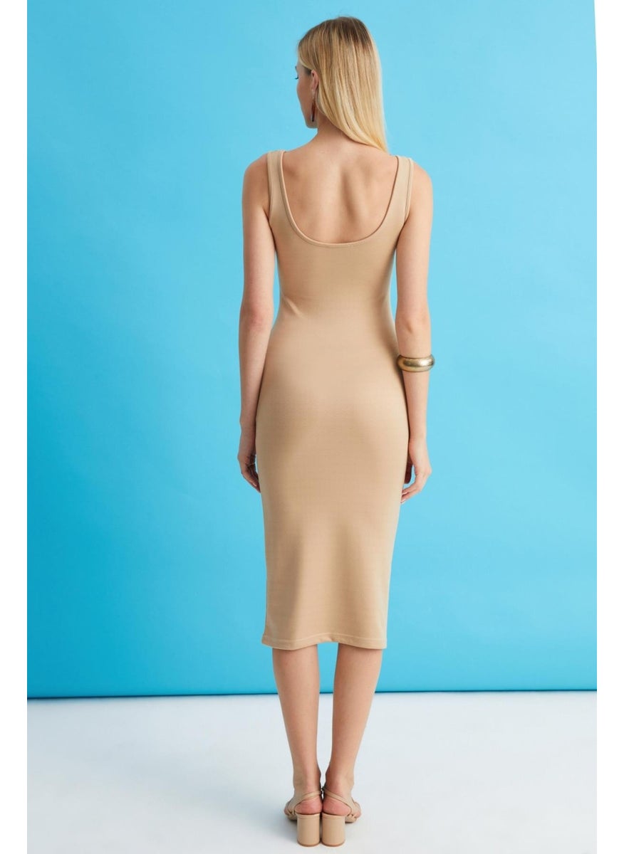 Strappy Pencil Dress (B22-41400)