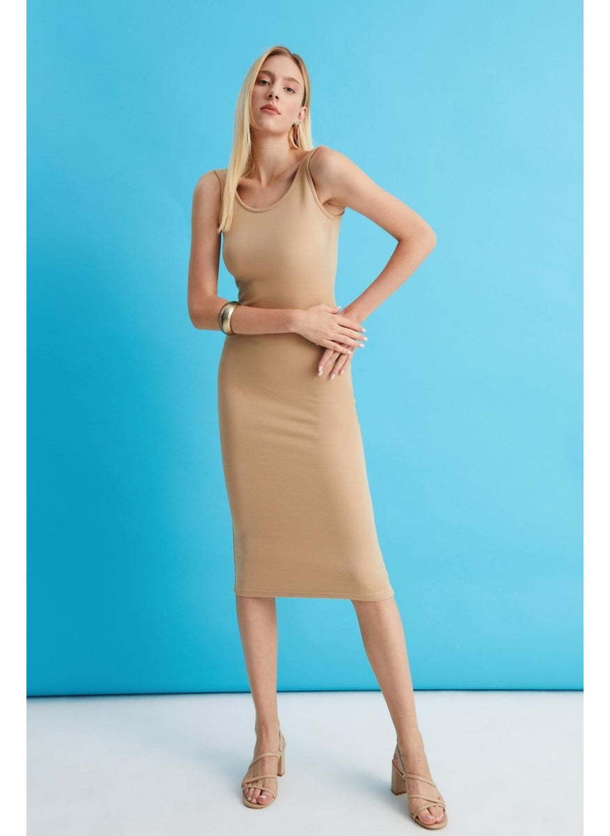 Strappy Pencil Dress (B22-41400)