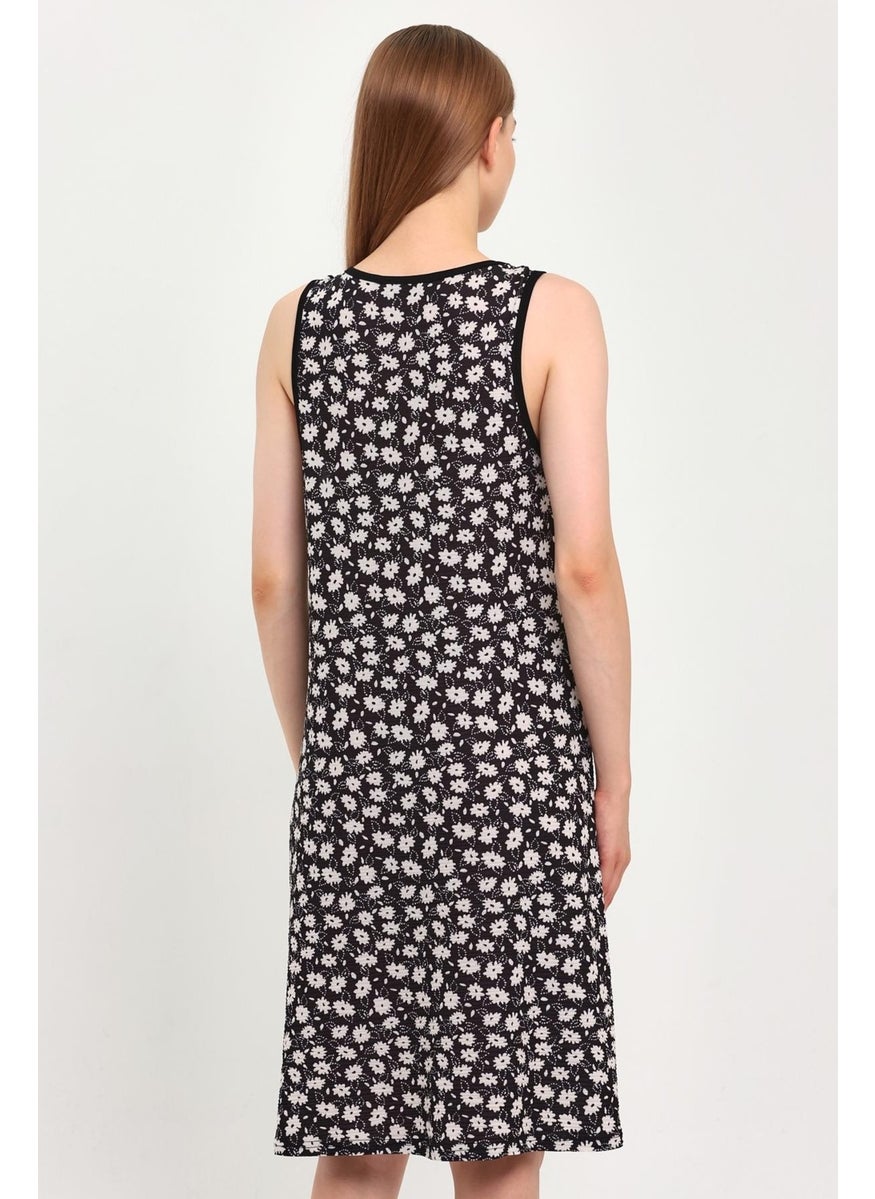 Thick Strappy Dress with Piping (B23-44100)