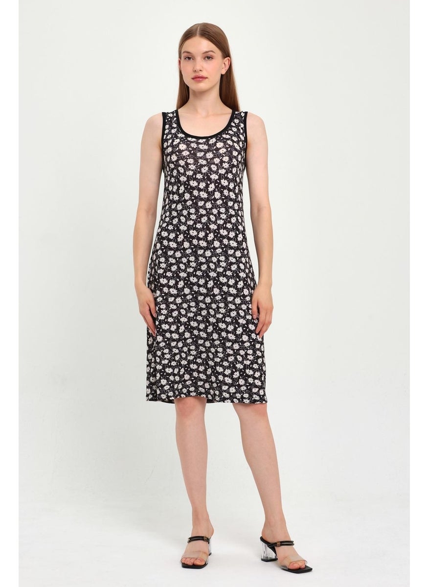 Thick Strappy Dress with Piping (B23-44100)