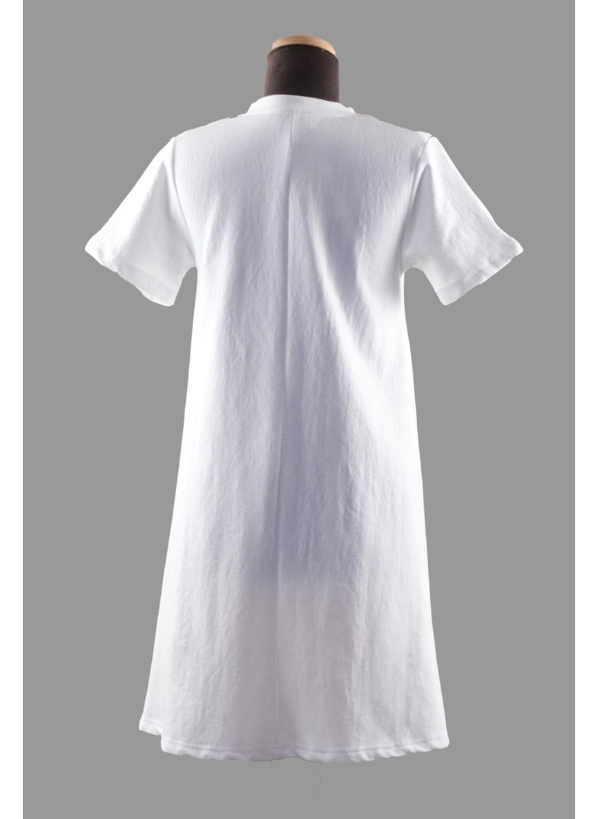 V-Neck Tunic Dress (B23-002100)