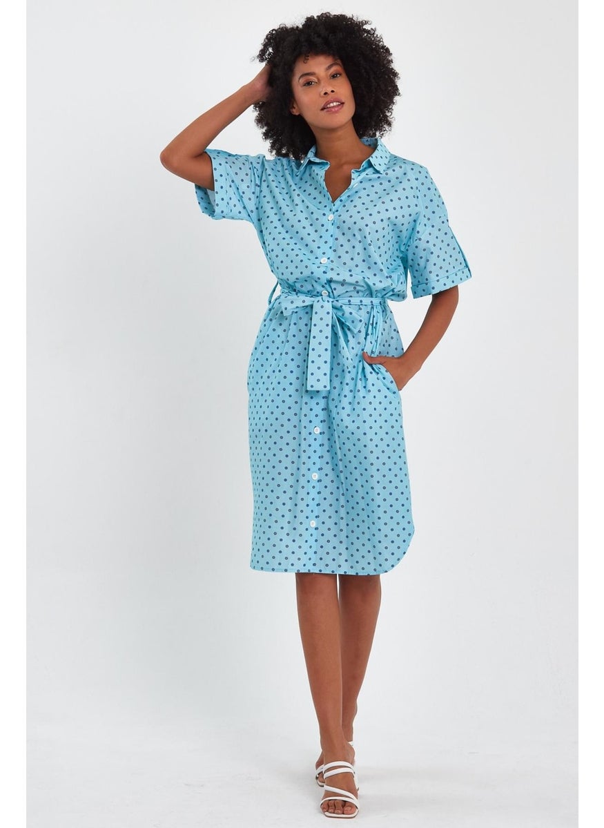 Belted Shirt Dress (B23-009)