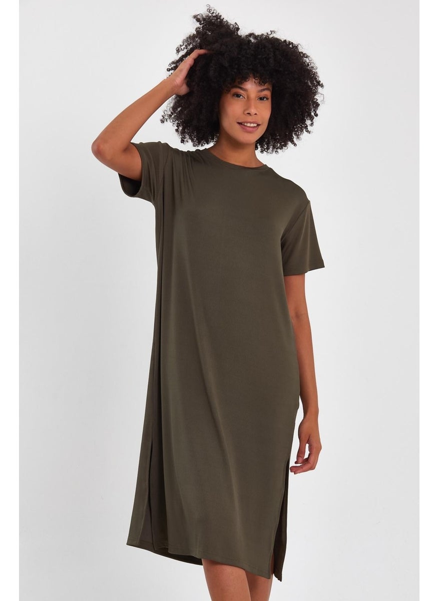 Slit Basic Dress (B23-00115)