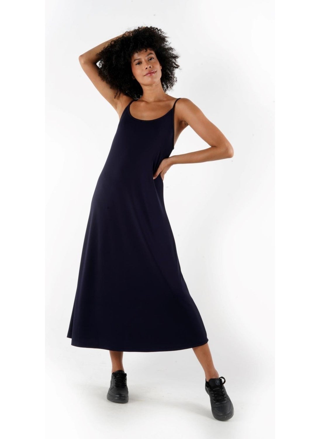 Alexandergardi Thin Strap Midi Length Dress (B24-005206)