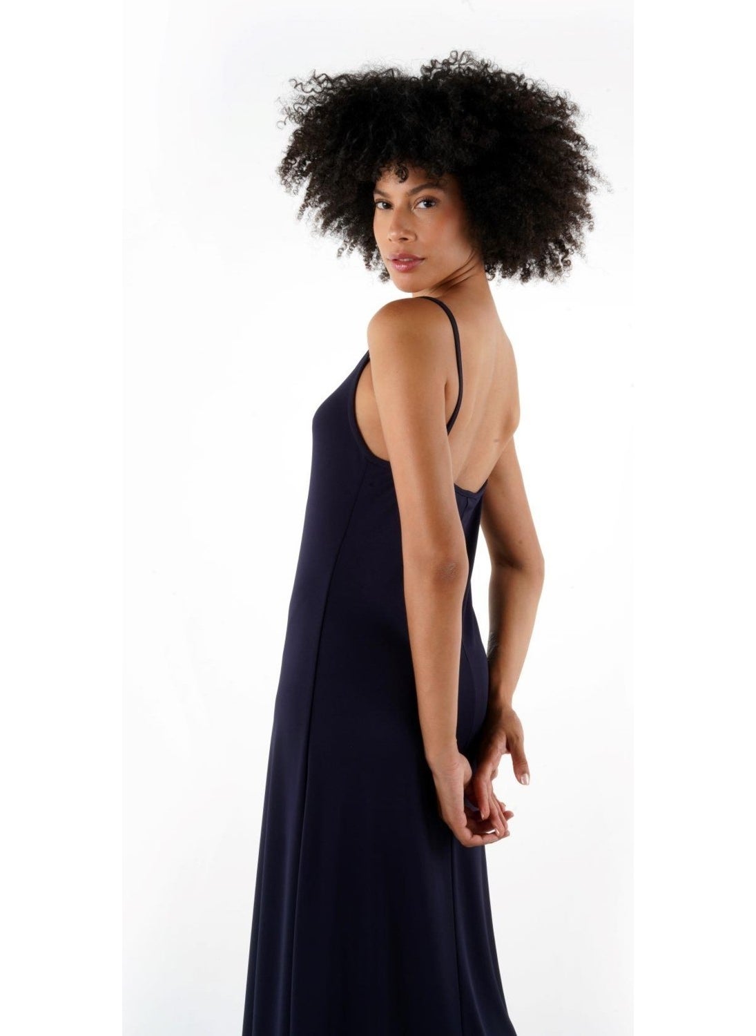 Alexandergardi Thin Strap Midi Length Dress (B24-005206)