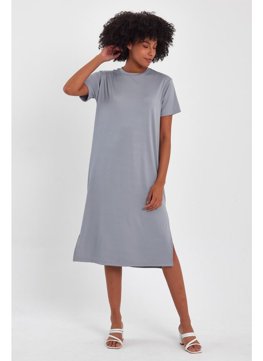 Slit Basic Dress (B23-00115)