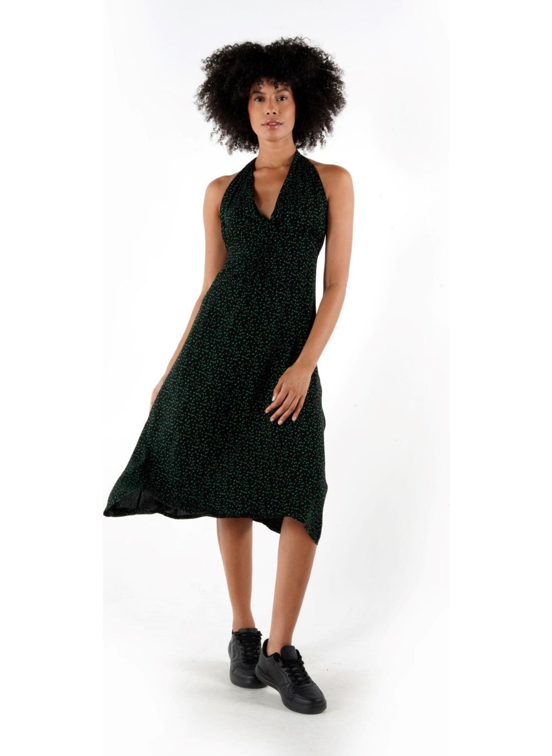 Alexandergardi Halter Neck Zipper Back Dress (B24-00119)