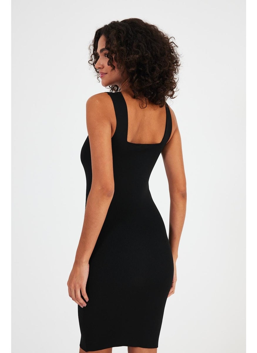 Alexandergardı Square Collar Strappy Knitwear DRESS(A90827)