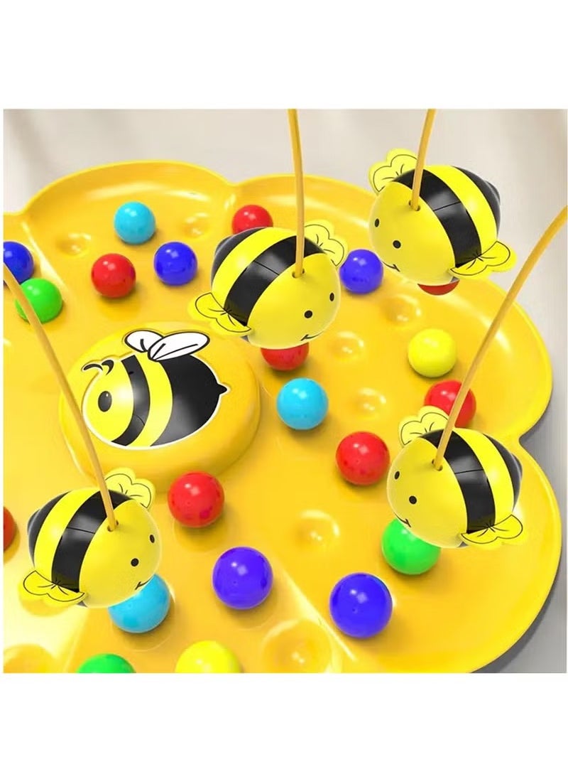 Bumblebee Themed Multifunctional Board Game, Puzzle & Fishing Toy - Educational Gift for Kids, Boys, Girls & Students