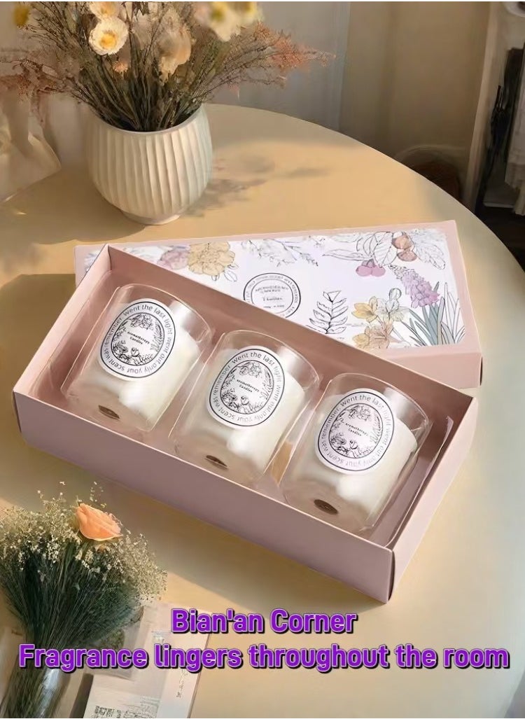100% Natural Spice Gift Box (3 pieces) Aromatherapy Candles -Woodly Aroma