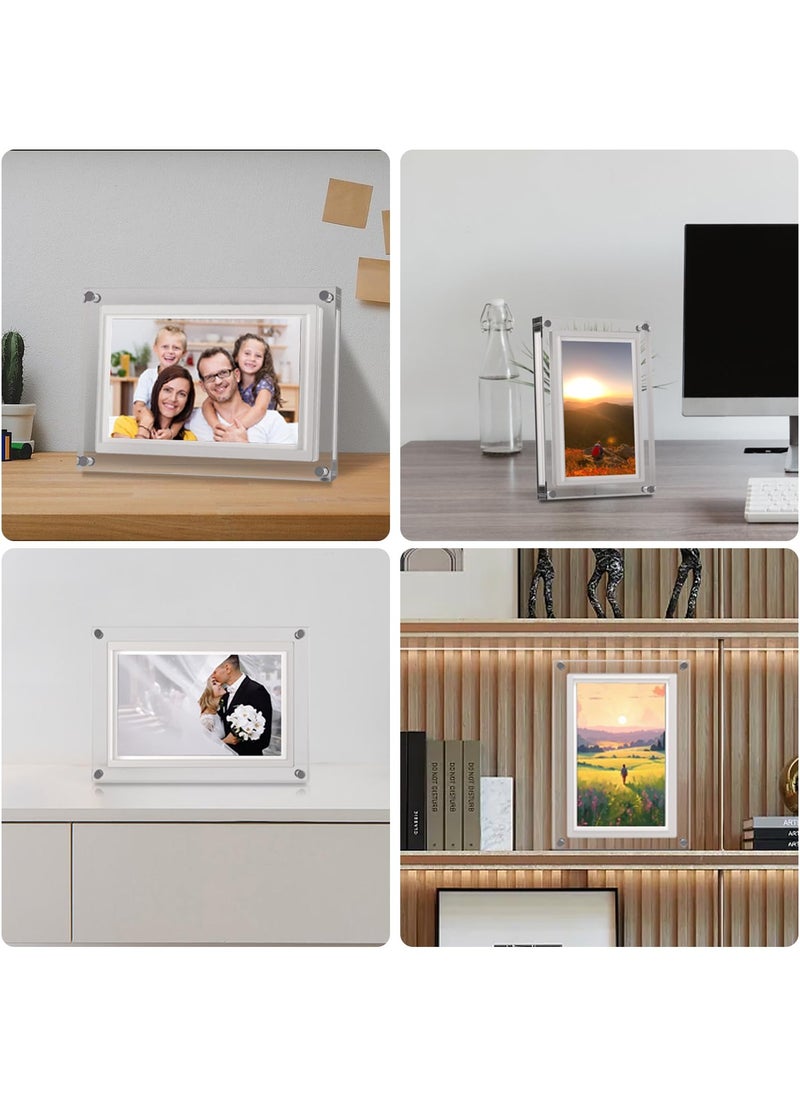 Frameo 5 inch WiFi Digital Picture Frame, Smart Digital Photo Frame HD IPS Touchscreen, 32GB Memory, Auto-Rotate, Photo/Video Sharing Anywhere