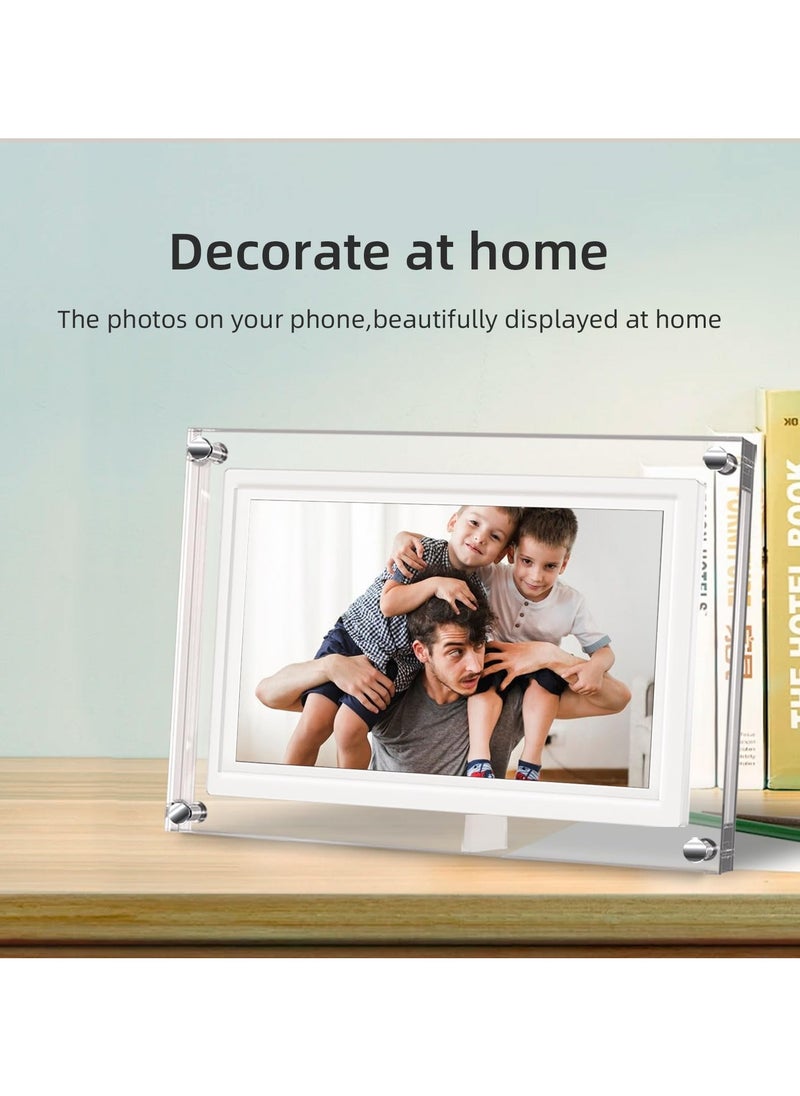 Frameo 5 inch WiFi Digital Picture Frame, Smart Digital Photo Frame HD IPS Touchscreen, 32GB Memory, Auto-Rotate, Photo/Video Sharing Anywhere