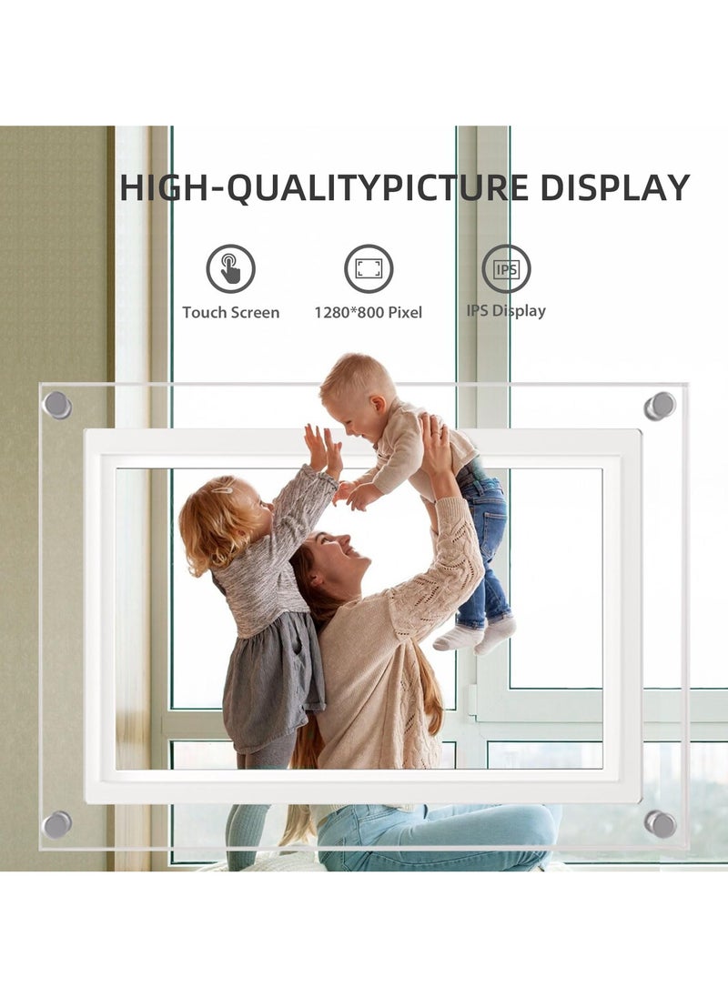 Frameo 5 inch WiFi Digital Picture Frame, Smart Digital Photo Frame HD IPS Touchscreen, 32GB Memory, Auto-Rotate, Photo/Video Sharing Anywhere