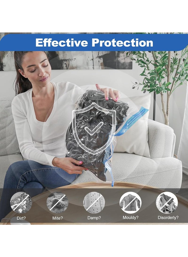 VMstr Travel Vacuum Storage Bag with USB Electric Pump, white
