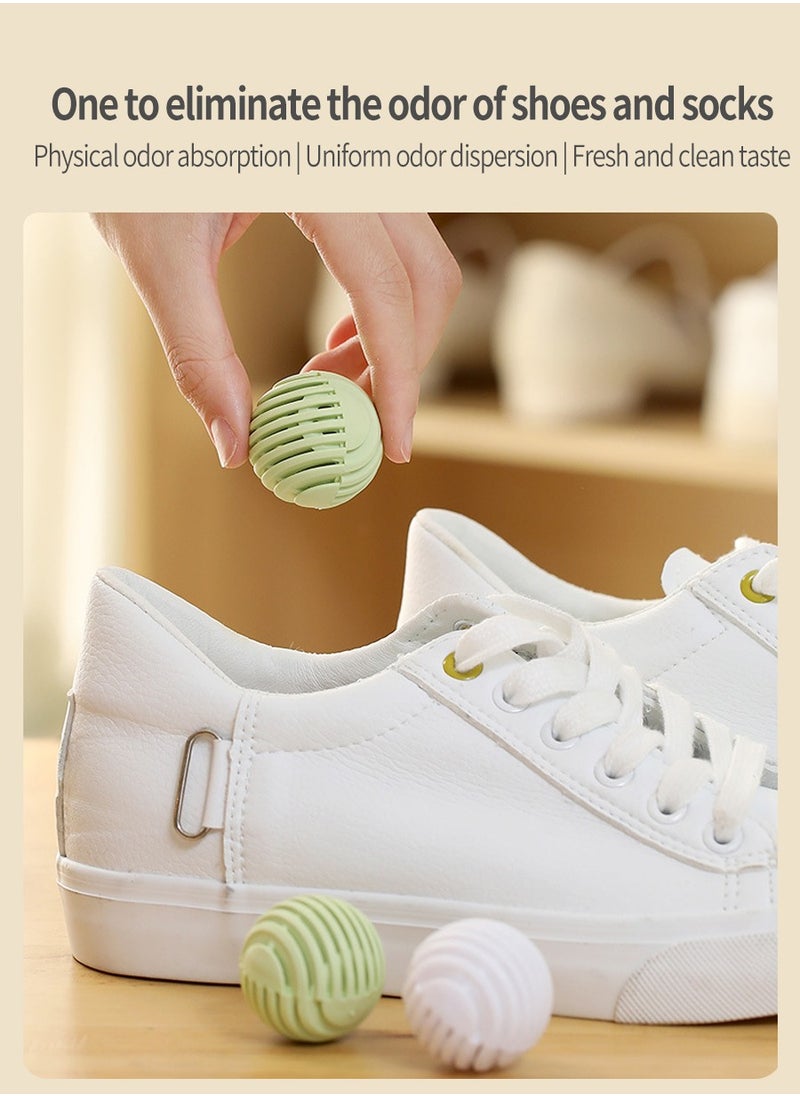 10 Shoe Deodorizer Ball Set, Green Tea Scent, Portable Indoor Long-Lasting Deodorizer Balls, Shoe u0026 Sock Sweat Odor Eliminator Closet/Closet Freshener Household Deodorizing Supplies