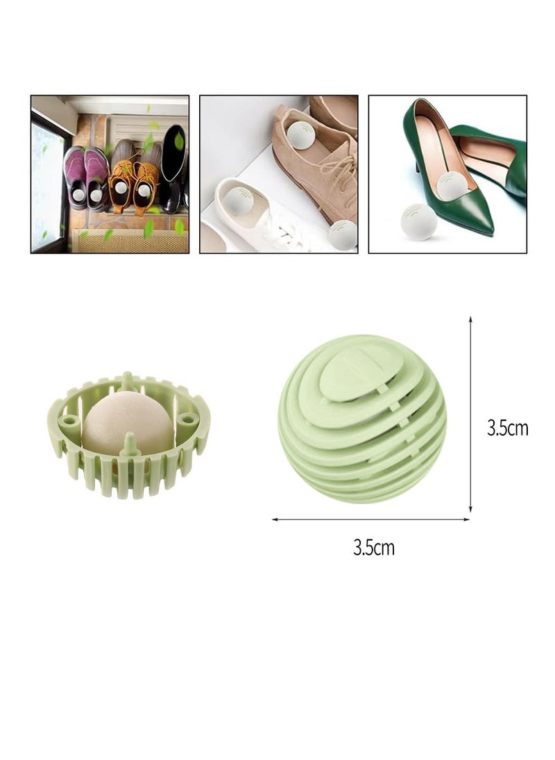 10 Shoe Deodorizer Ball Set, Green Tea Scent, Portable Indoor Long-Lasting Deodorizer Balls, Shoe u0026 Sock Sweat Odor Eliminator Closet/Closet Freshener Household Deodorizing Supplies