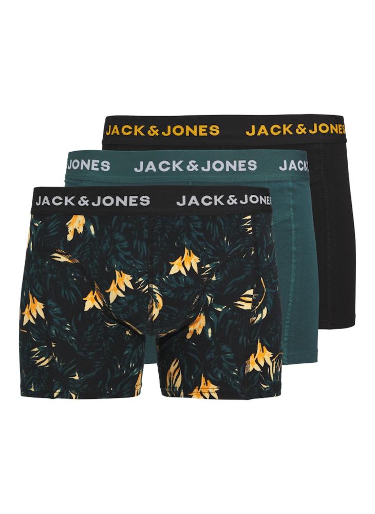 Kids 3 Pack Printed  Logo Band Trunks