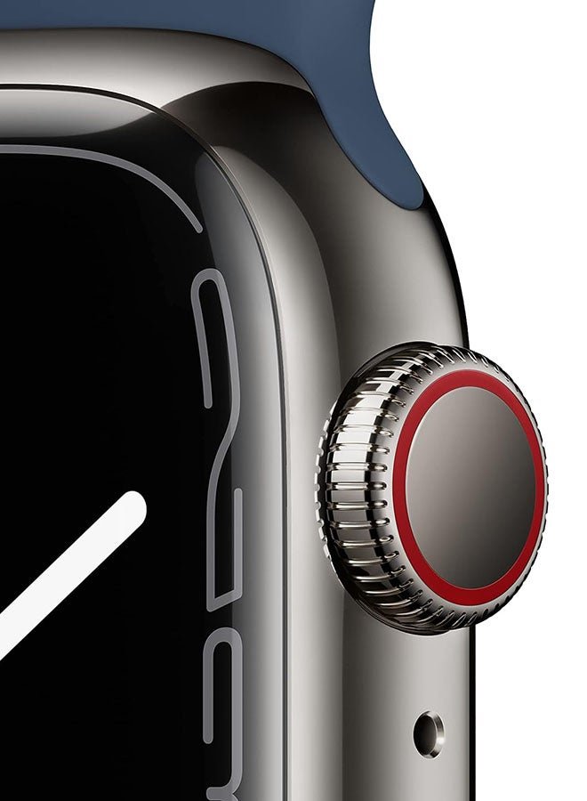 Renewed - Watch Series 7 (GPS + Cellular, 41mm) Stainless Steel Case With Sport Band Graphite