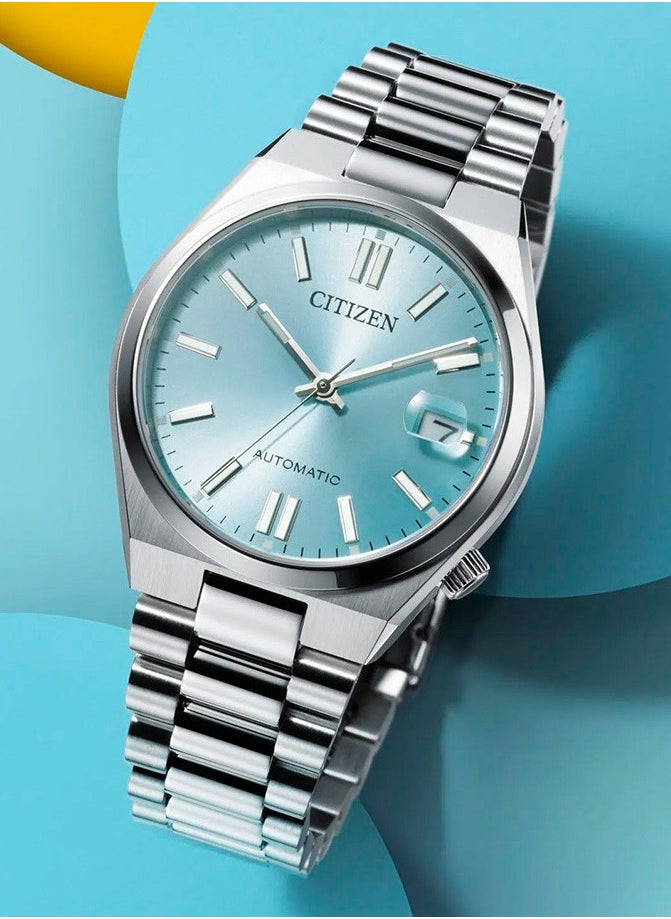 Tsuyosa 37mm NJ0200-50L Stainless Steel Automatic Watch with Ice Blue Dial Sapphire Crystal​ 2025-Release