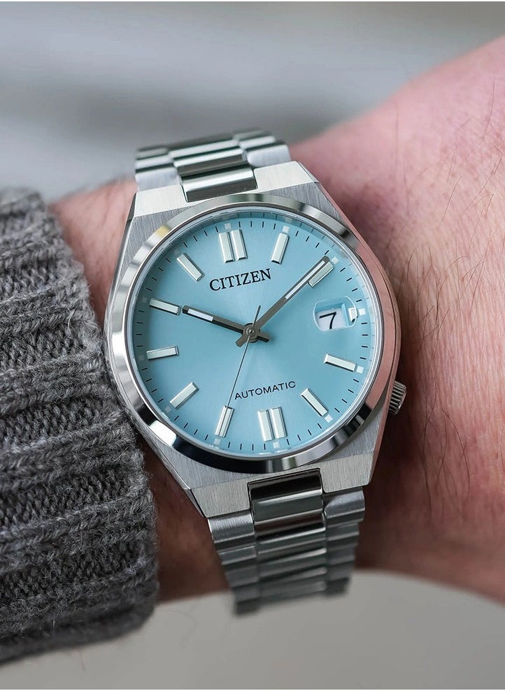 Tsuyosa 37mm NJ0200-50L Stainless Steel Automatic Watch with Ice Blue Dial Sapphire Crystal​ 2025-Release