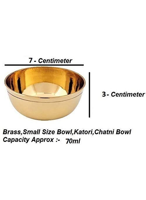 ROLIMOLI Brass Puja Katori (Gold)