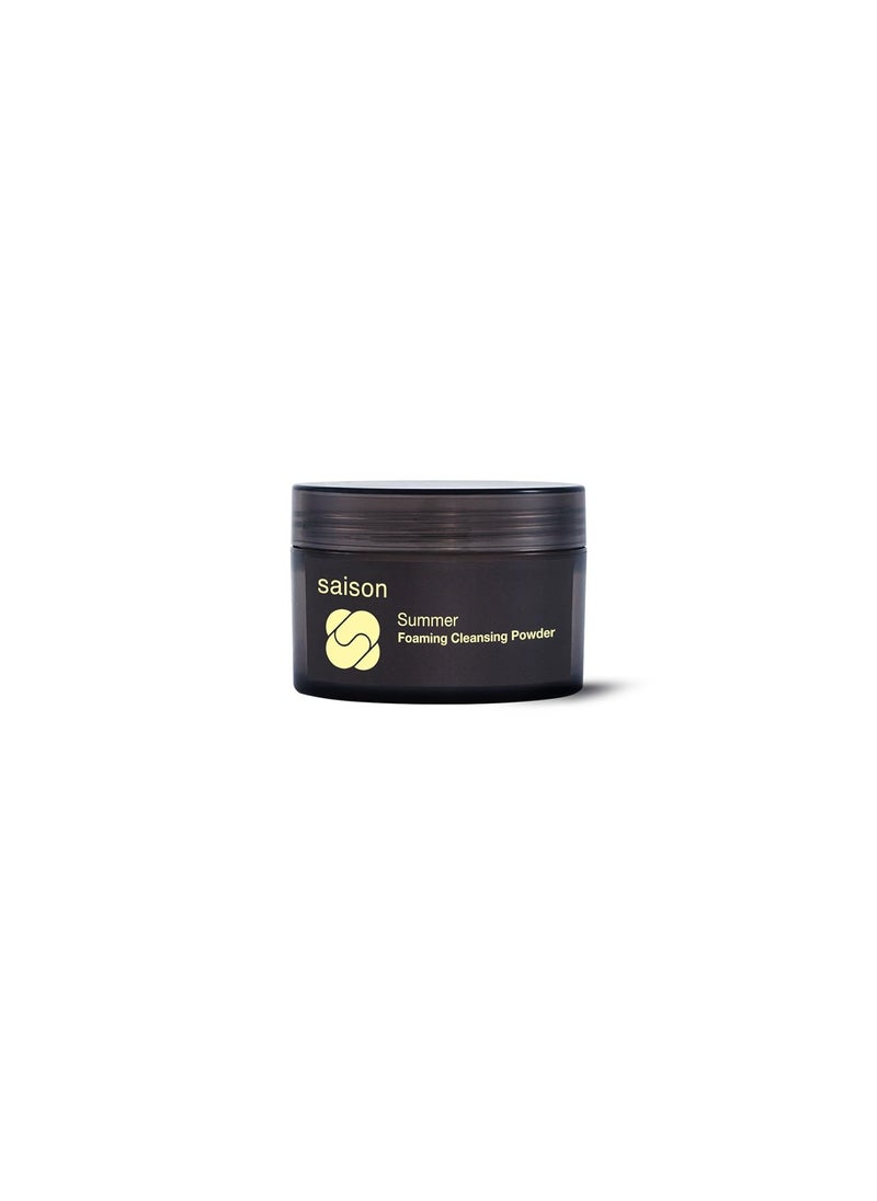 Saison Summer Foaming Cleansing Powder  Organic Natural Vegan  Cruelty Free Beauty  Good for Oily Skin