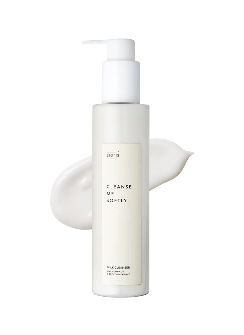 SIORIS Cleanse me softly milk cleanser Vegan Daily gentle skin cleanser natural citrus 626 water Macadamia seed oil cleansing milk for dry and sensitive skin