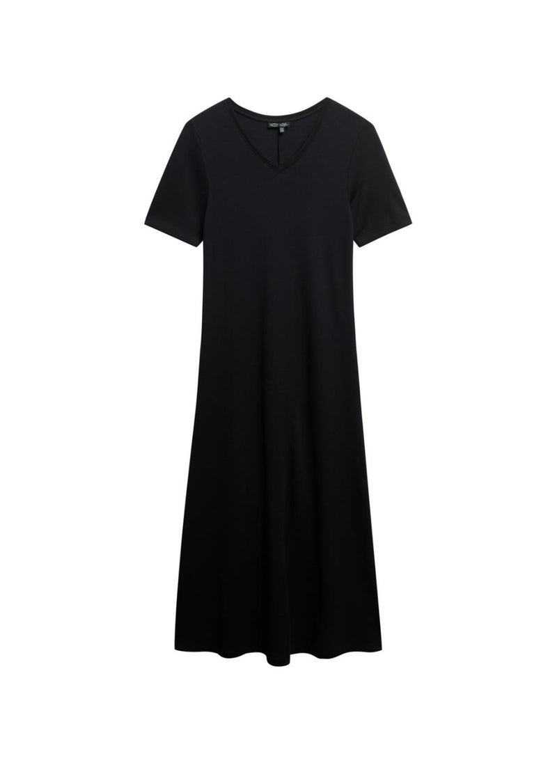 Classic Black Midi Dress