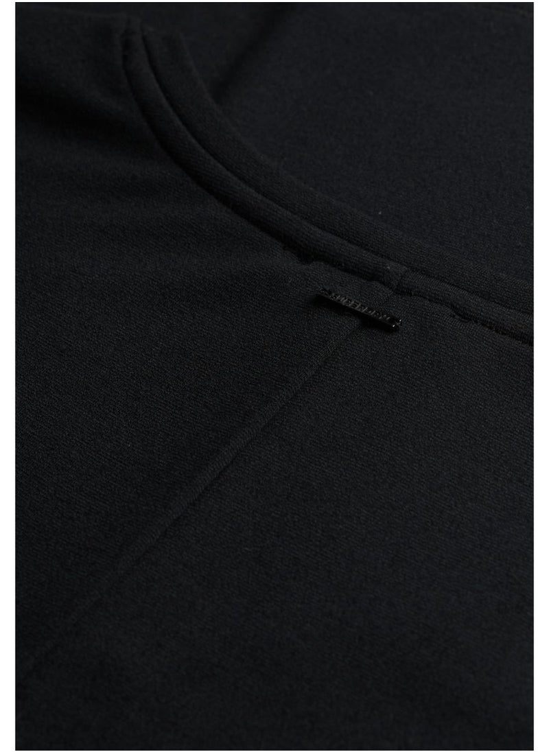 Classic Black Midi Dress