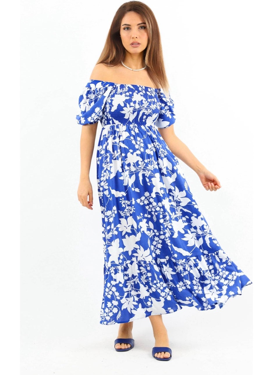 Floral Off-Shoulder Dress