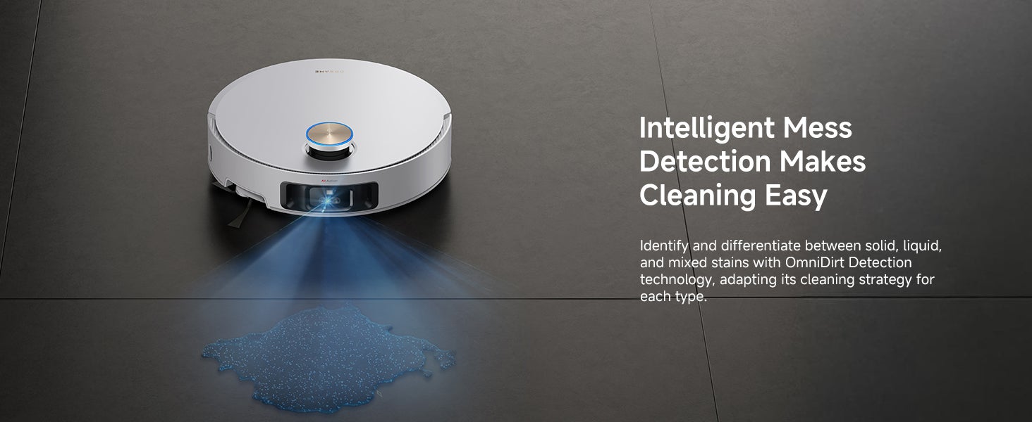 X50 Ultra Complete Robot Vacuum and Mop with Self-Cleaning, Liftable LDS, Clean under Low Furniture, Cross Barriers Up to 6cm, AI Camera, Up to 20,000Pa, Detangling Brush, Voice Control 75 W X50 Ultra White