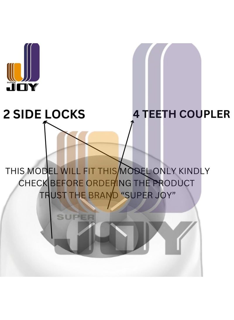 Super Joy Mixer Grinder Chutney jar 400 ml Plastic Base Stainless Steel Body